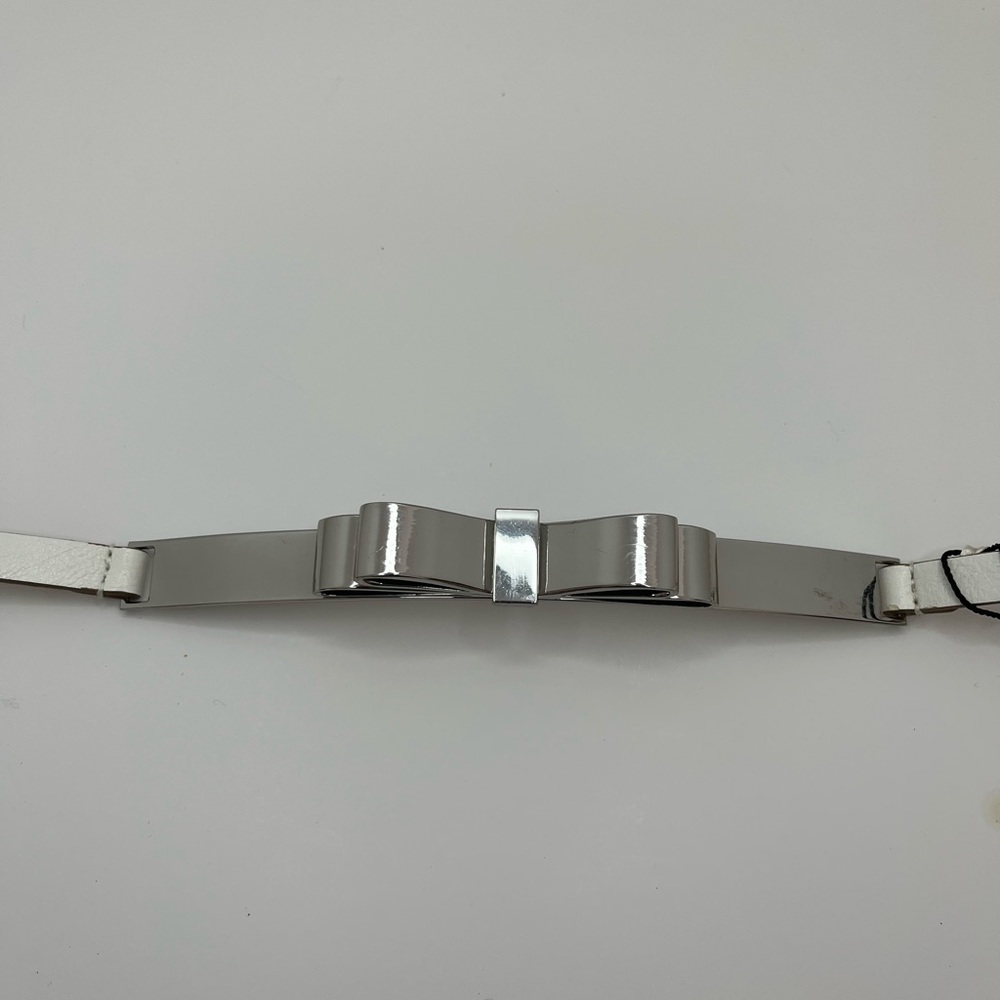 BCBG Max Azria White Leather Belt